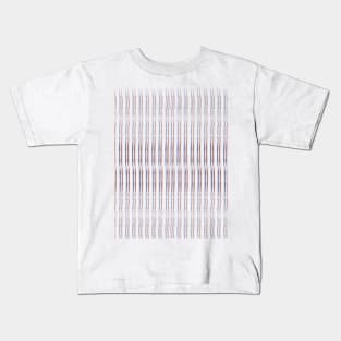 Thin Lines Blue Red White Kids T-Shirt